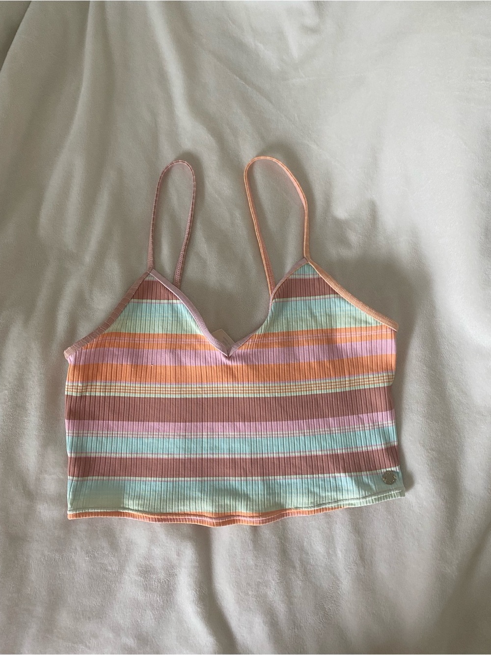 Roxy pastel striped summer tank top